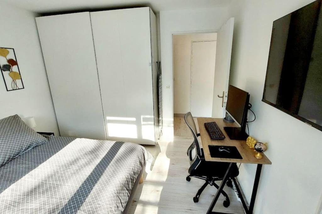 Cosy Home 2, 2 Chambres, 6 Personnes, 3 Min Gare, Parking Cergy Exterior foto